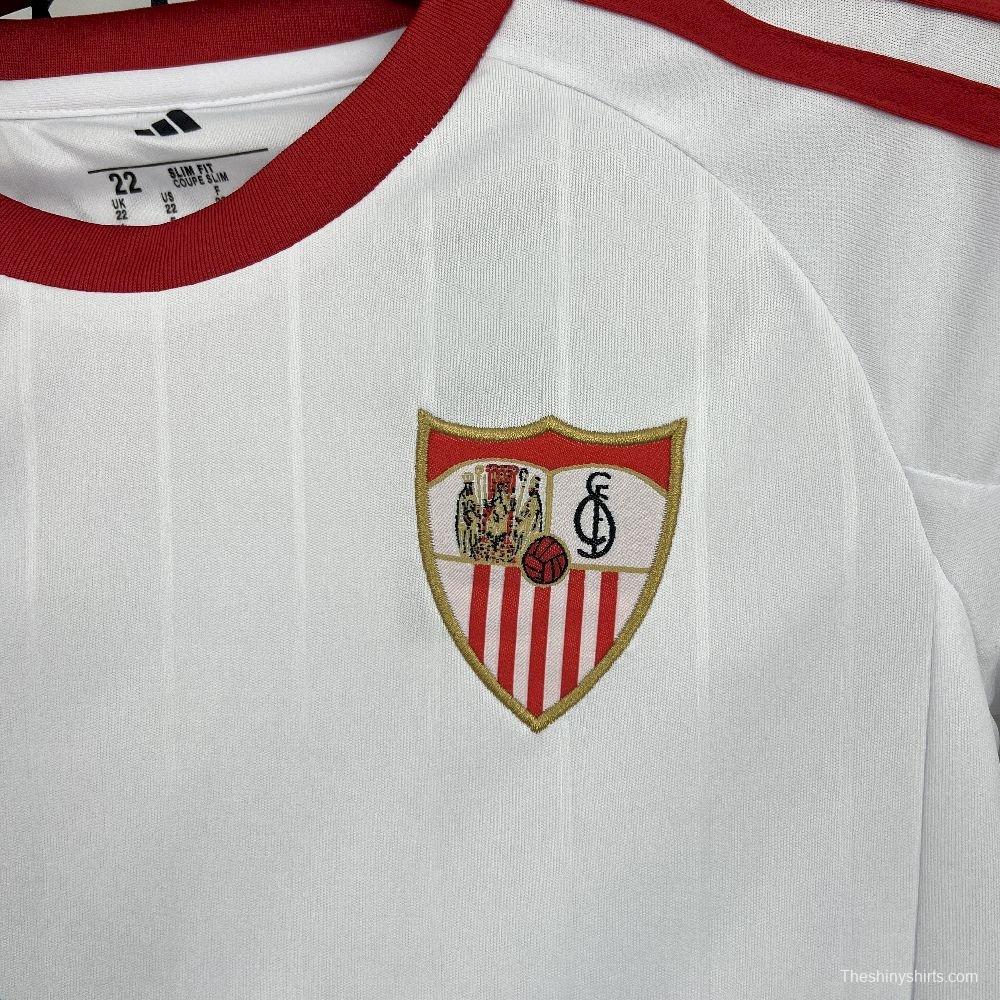 25/26 Kids Sevilla FC Home Jersey