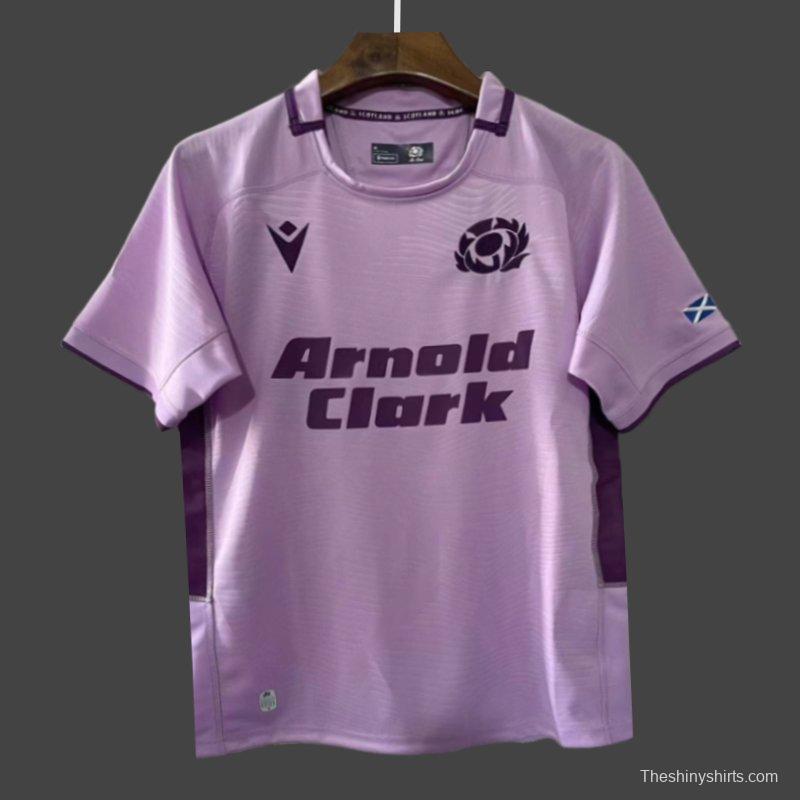 2026 Scotland Pink with Purple Trim Jersey