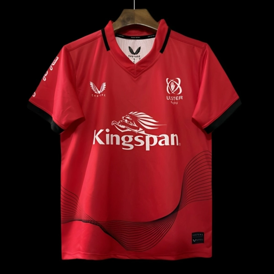 24/25 Ulster Red with Wave Pattern Home Jersey
